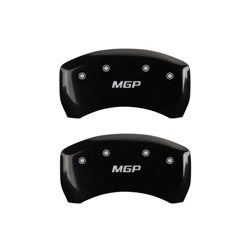 13090RMGPBK – MGP CALIPER Caliper Cover, MGP Logo Powder Coated Black Aluminum Set Of 2
